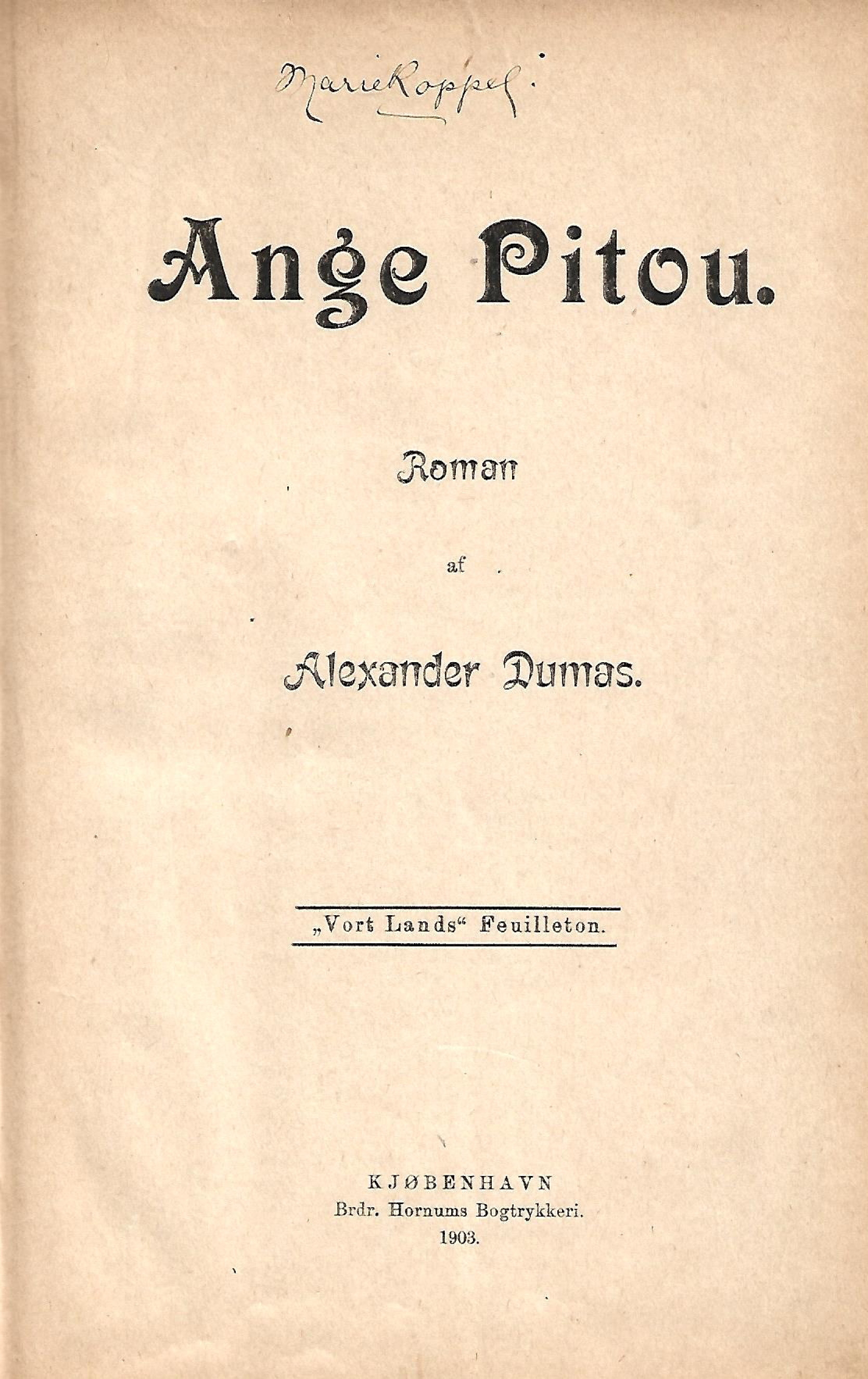 Ange Pitou - Alexander Dumas-1
