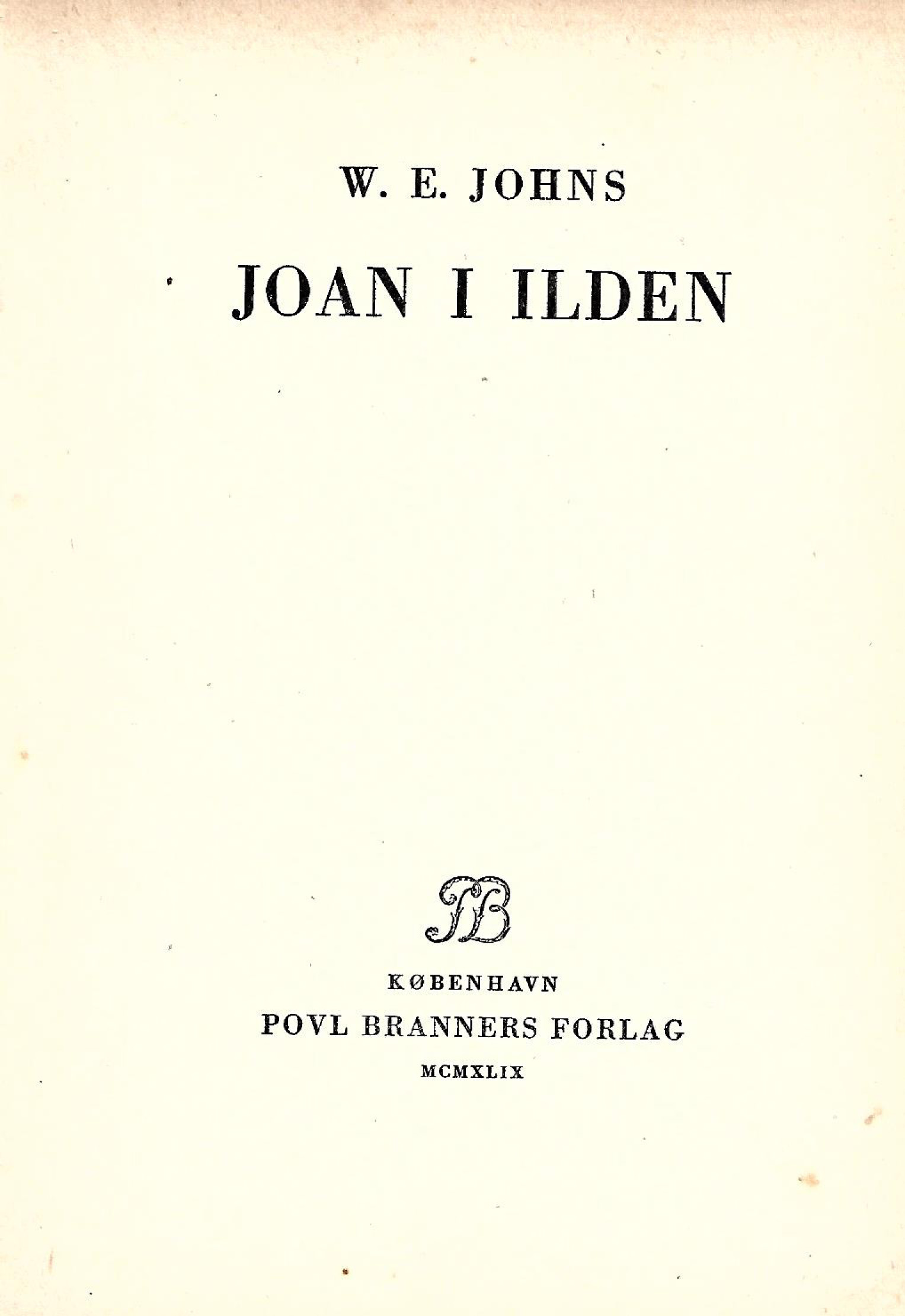 Joan i ilden - W E Johns-1