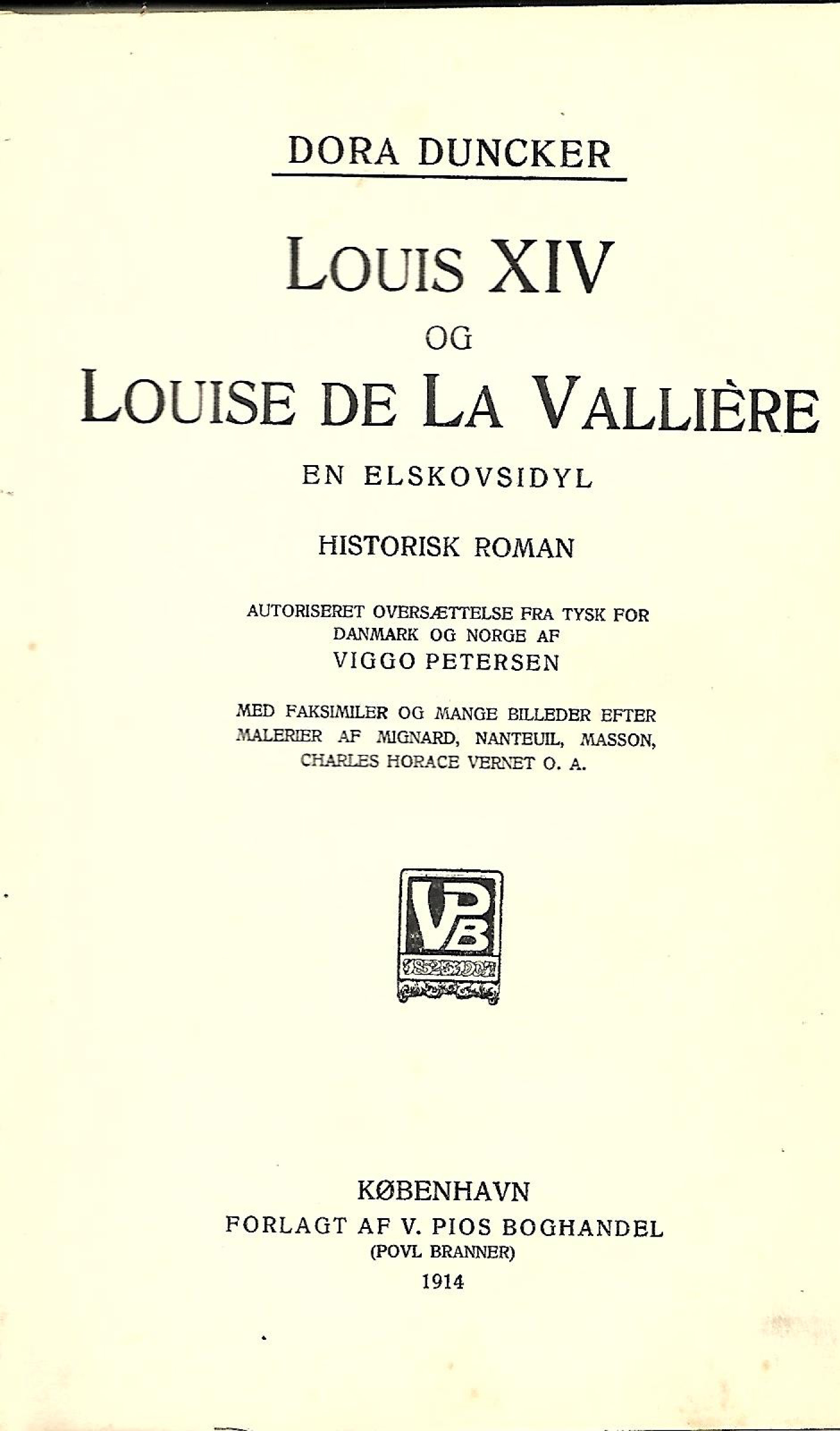 Louis XIV og Louise De La Valliére - Dora Duncker - 1914-1