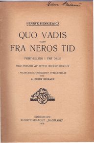 Quo Vadis - Fra Neros Tid - Henryk Sienkiewicz B12