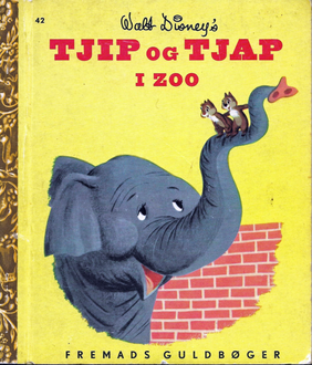 Tjip og Tjap i Zoo - Walt Disney - Fremads Guldbøger 1957
